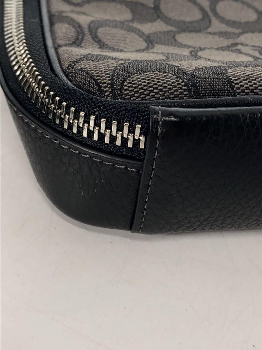 COACH Shoulder Bag Canvas BLK CH097 7