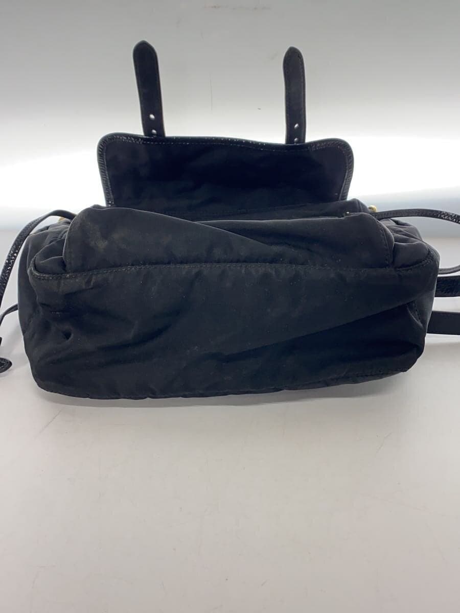 PRADA Nylon Messenger Bag Shoulder Bag Nylon BLK 4