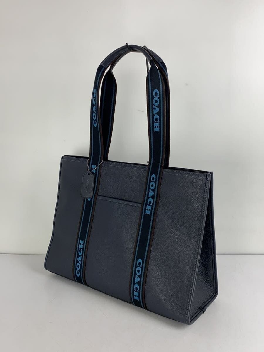 COACHSMITH Tote Bag Leather Navy Solid CM716 2