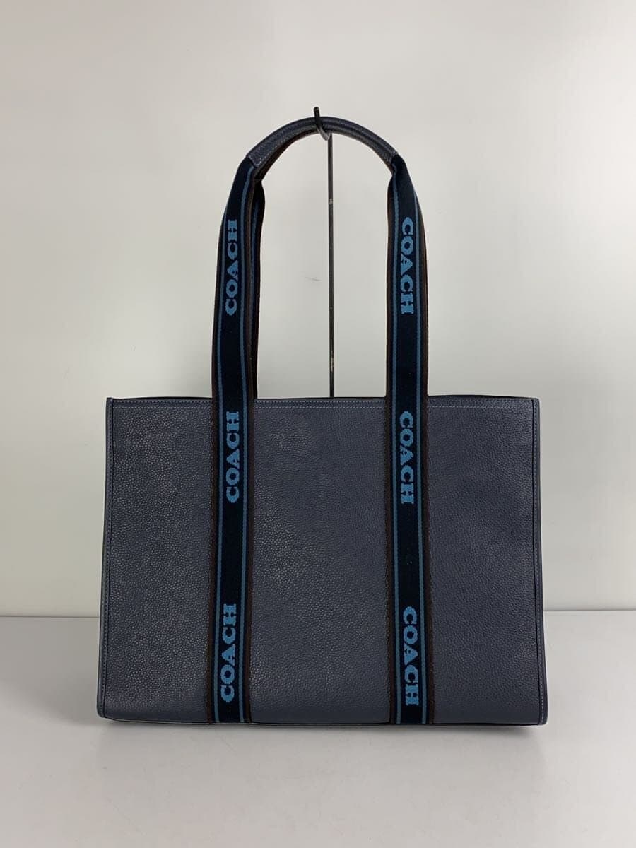 COACHSMITH Tote Bag Leather Navy Solid CM716 3