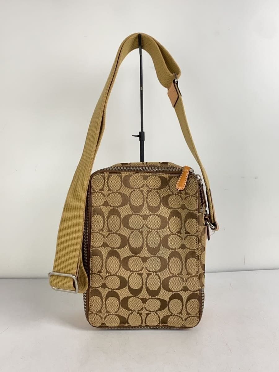 COACH Shoulder Bag Canvas Brown All Over Pattern 4270 3