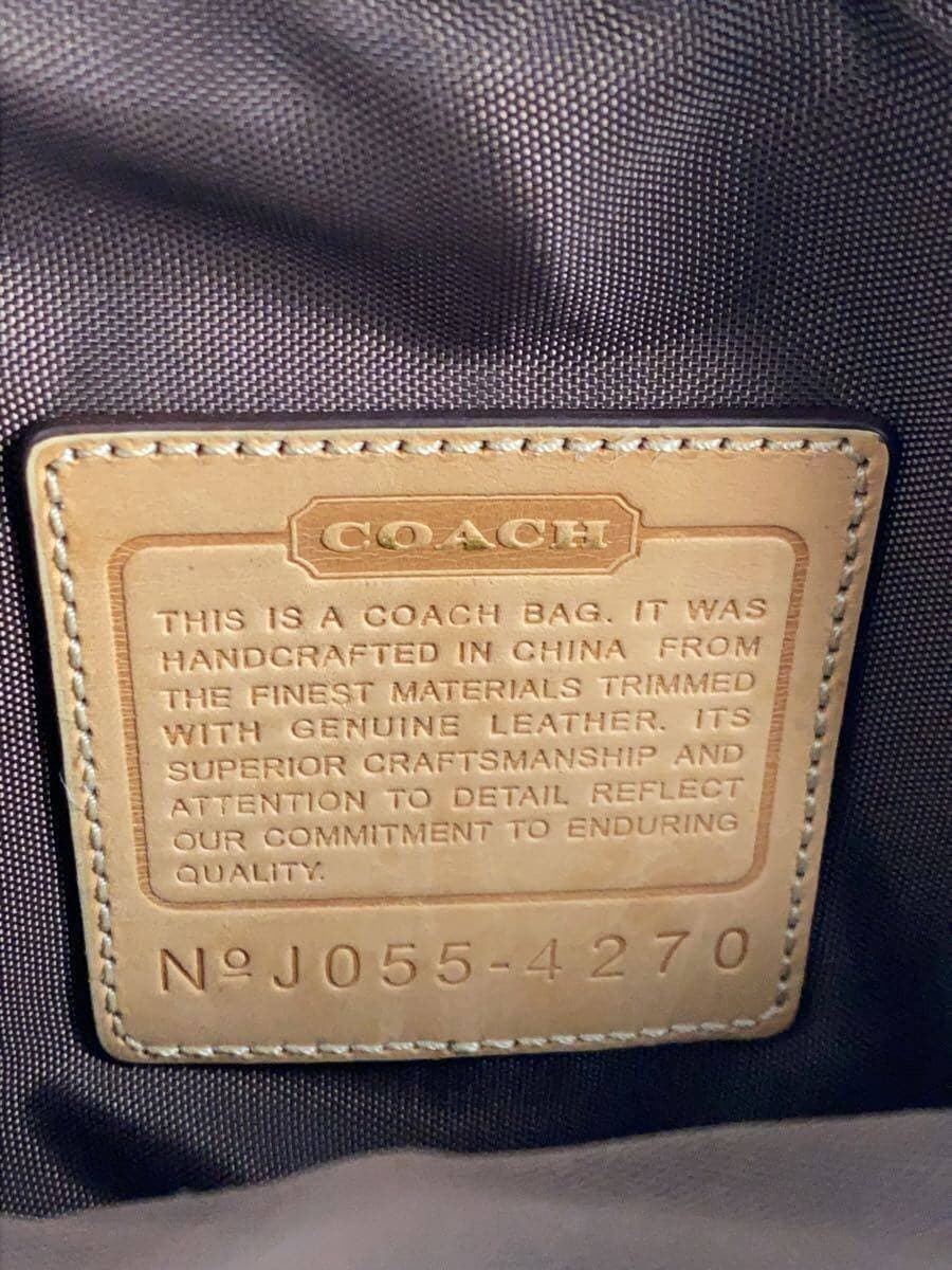 COACH Shoulder Bag Canvas Brown All Over Pattern 4270 5