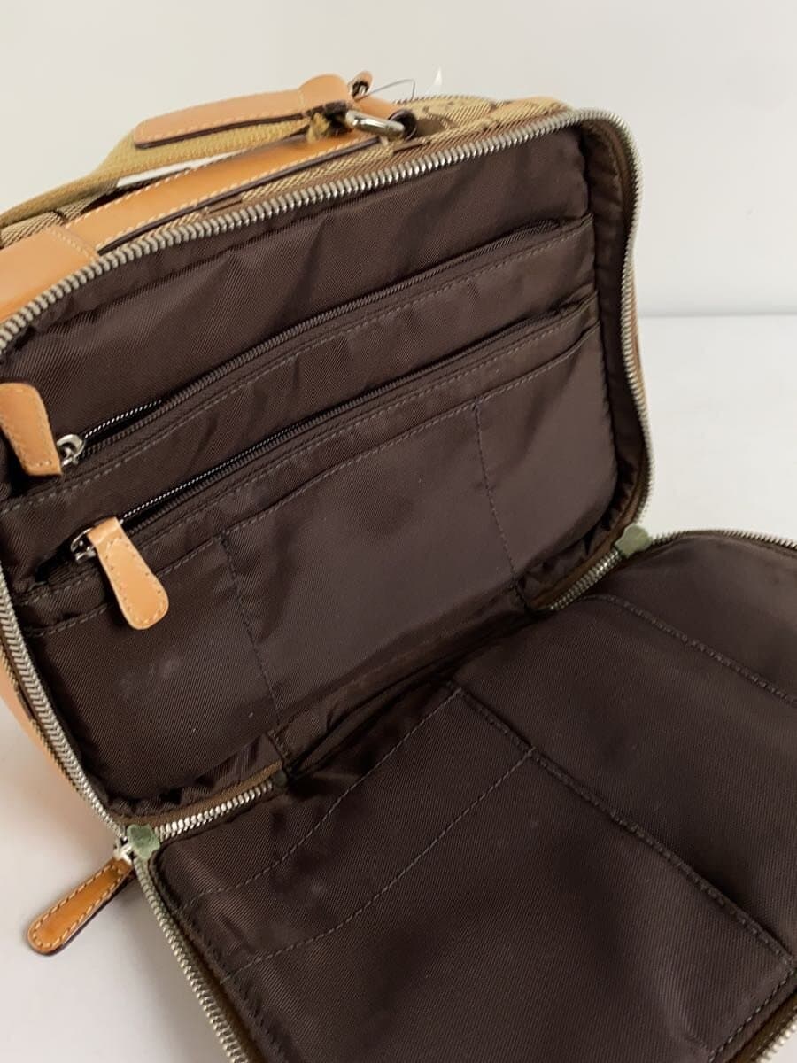 COACH Shoulder Bag Canvas Brown All Over Pattern 4270 7