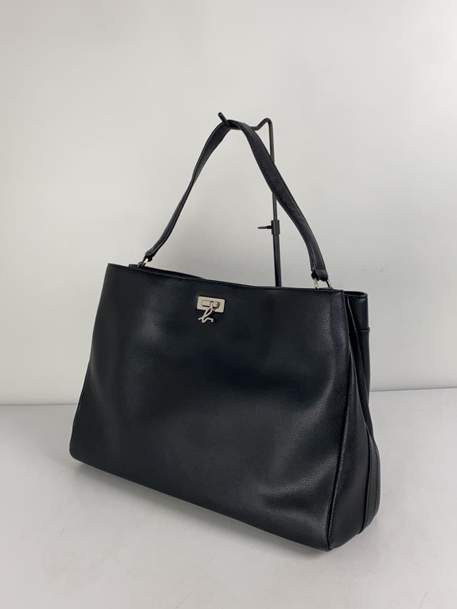 agnes b. Handbag Leather Black 2