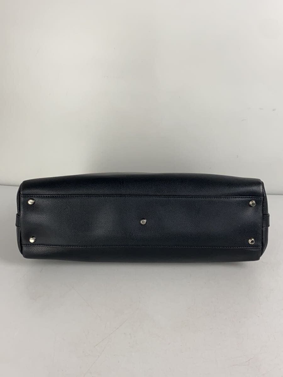 agnes b. Handbag Leather Black 4