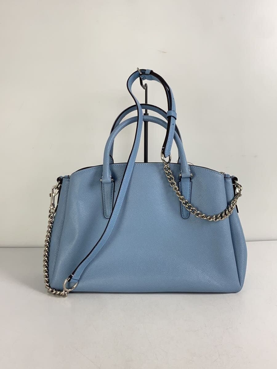 COACH2-Way Sage Carryall Bag Leather Blue Solid F28976 3