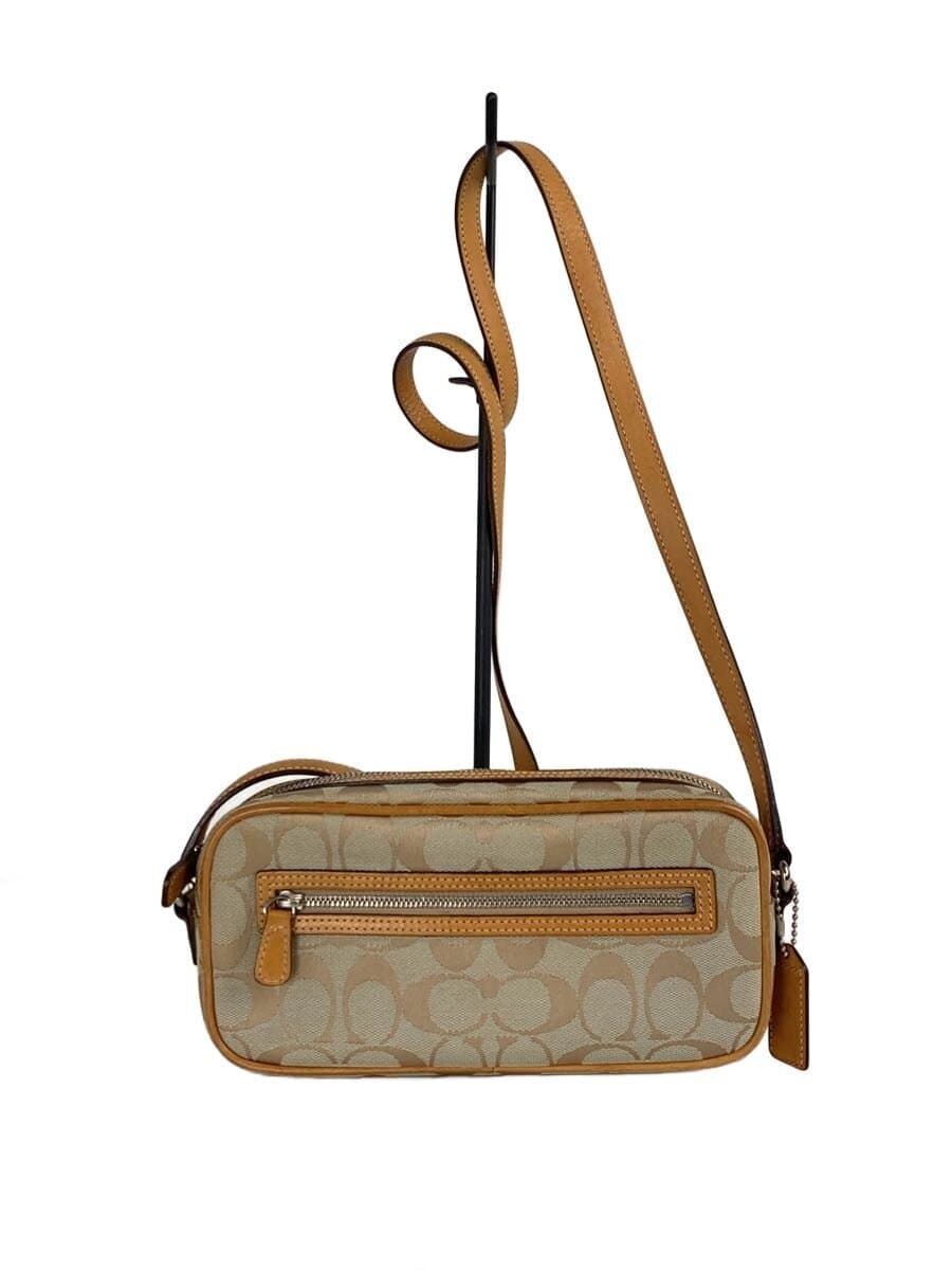 COACH Shoulder Bag_Signature Canvas Brown All Over Pattern 6616