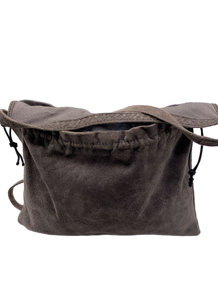 Hender Scheme Shoulder Bag Leather GRY Solid