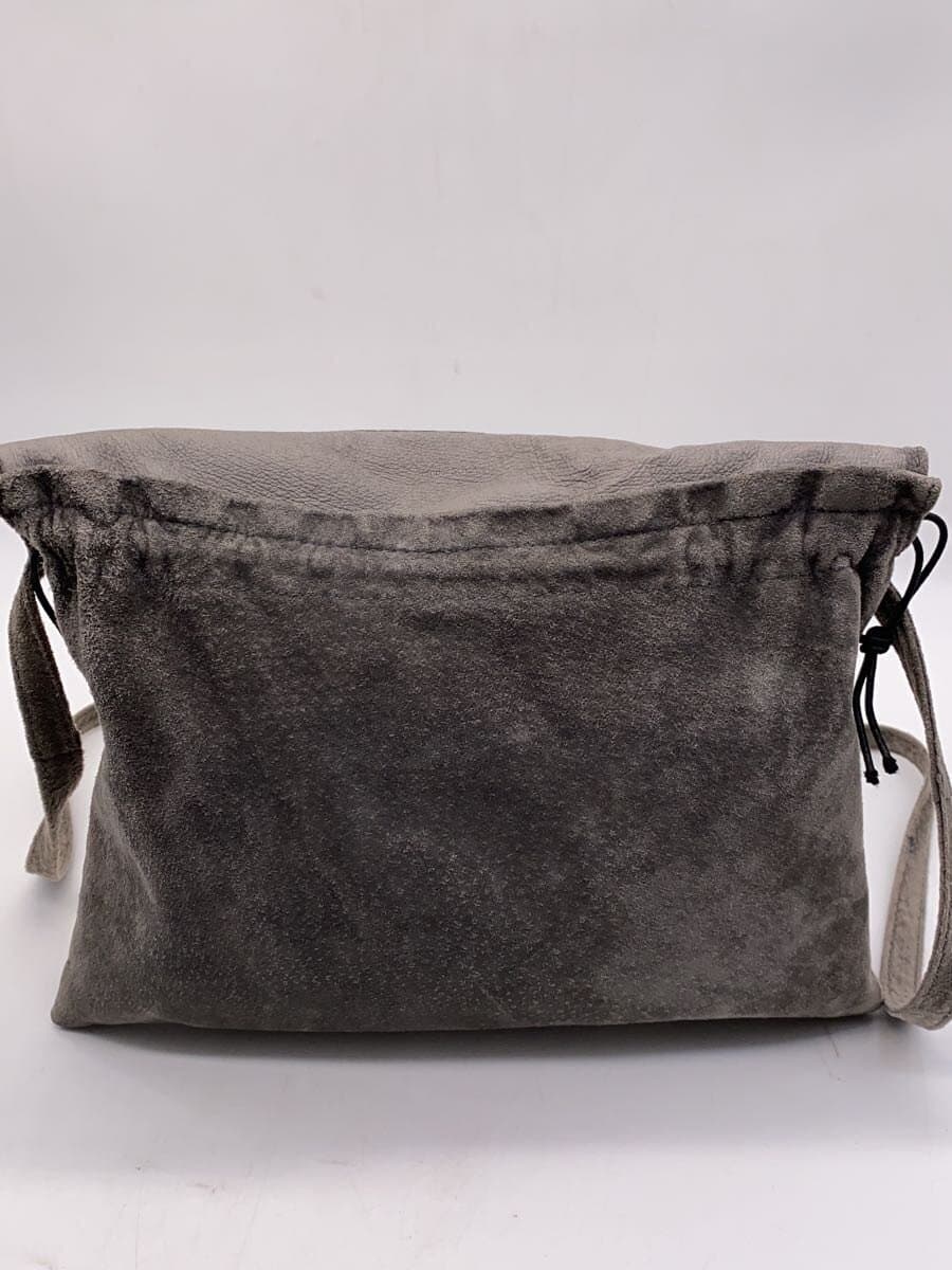 Hender Scheme Shoulder Bag Leather GRY Solid 3