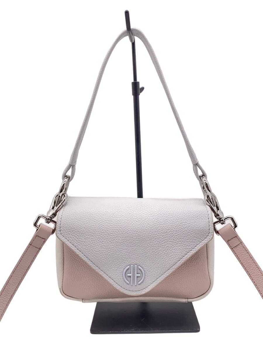 COLE HAAN Shoulder Bag Leather PNK Solid U06274 Mini Flap Bag 2-Way