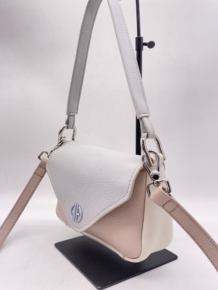 COLE HAAN Shoulder Bag Leather PNK Solid U06274 Mini Flap Bag 2-Way 2