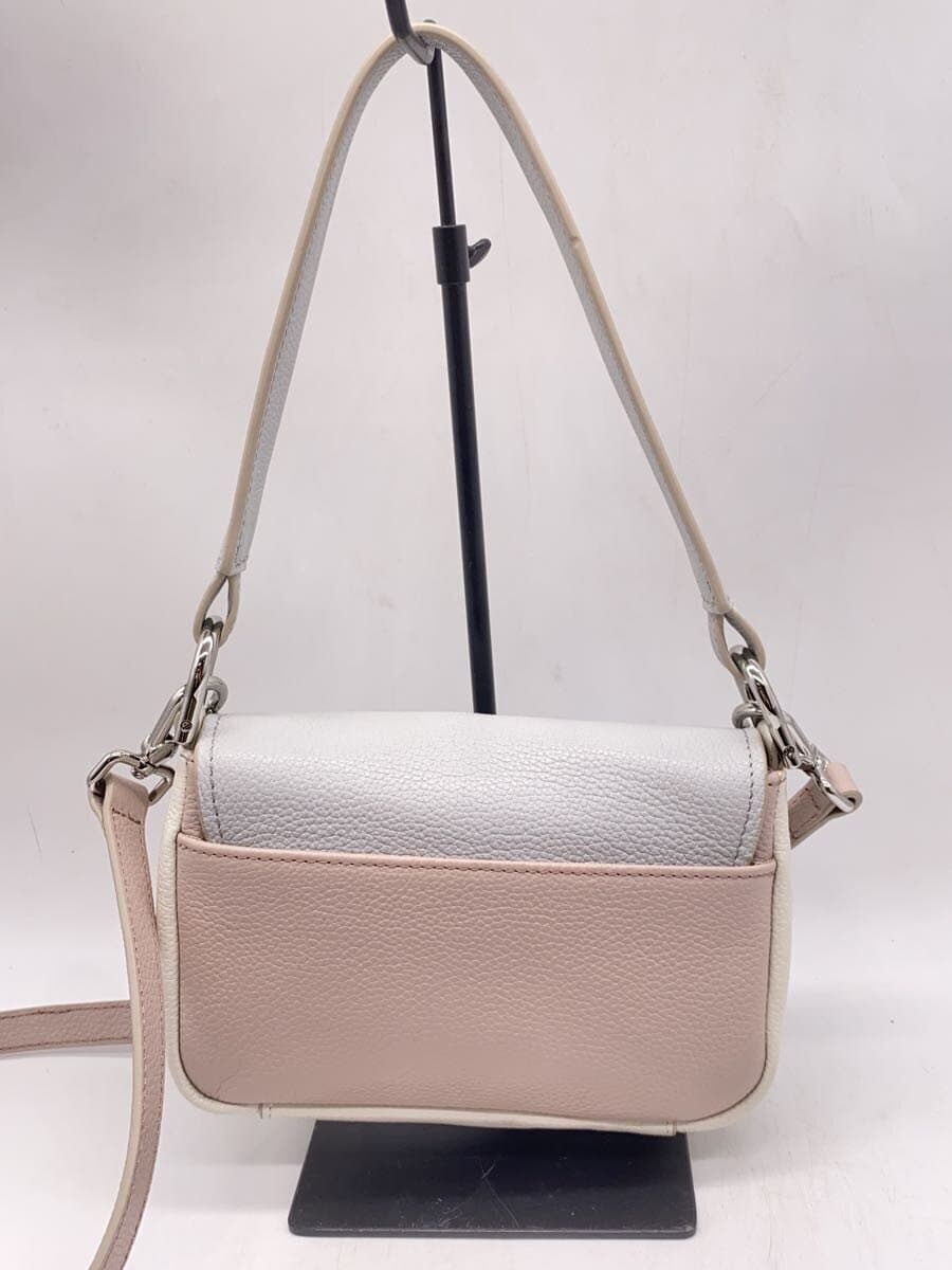 COLE HAAN Shoulder Bag Leather PNK Solid U06274 Mini Flap Bag 2-Way 3