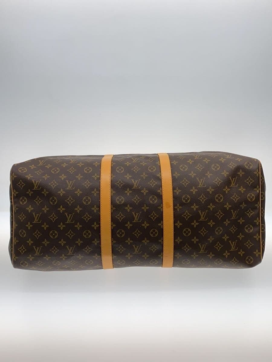 LOUIS VUITTON Keepall Bandouliere 60_Monogram Canvas PVC BRW 4