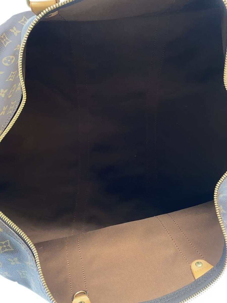 LOUIS VUITTON Keepall Bandouliere 60_Monogram Canvas PVC BRW 6