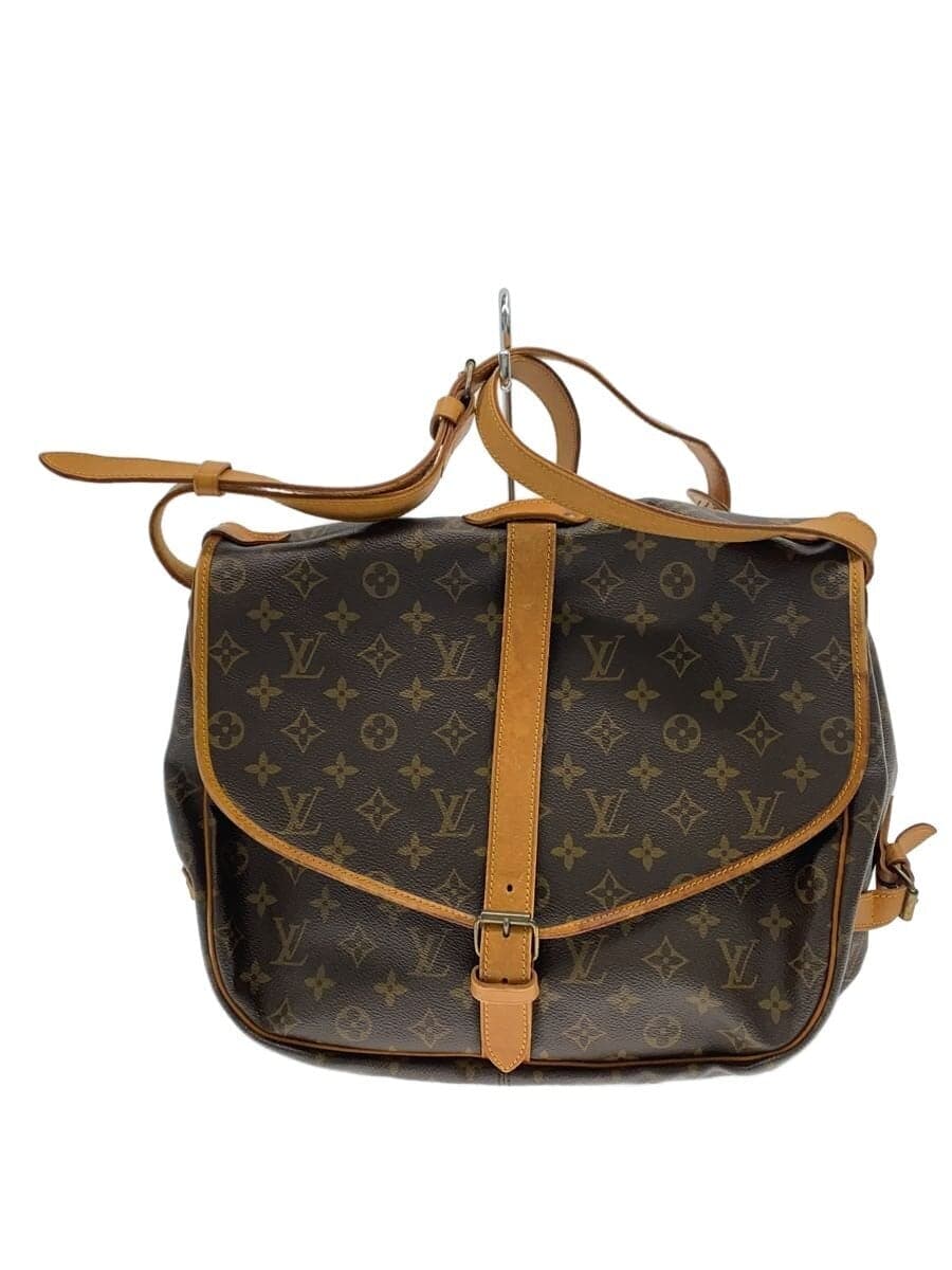 LOUIS VUITTON1)Saumur 35_Monogram Canvas BRW All Over Pattern