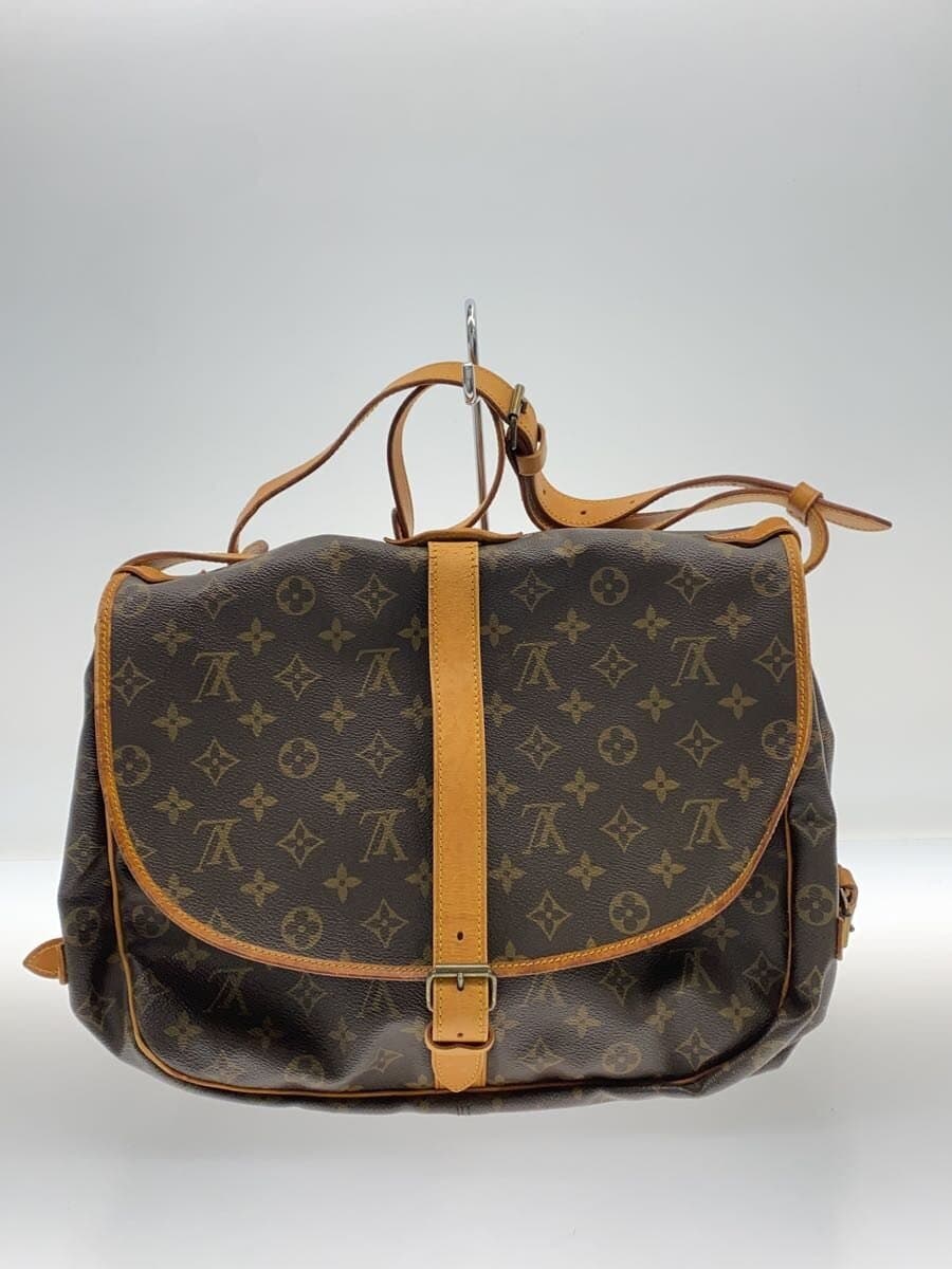 LOUIS VUITTON1)Saumur 35_Monogram Canvas BRW All Over Pattern 3