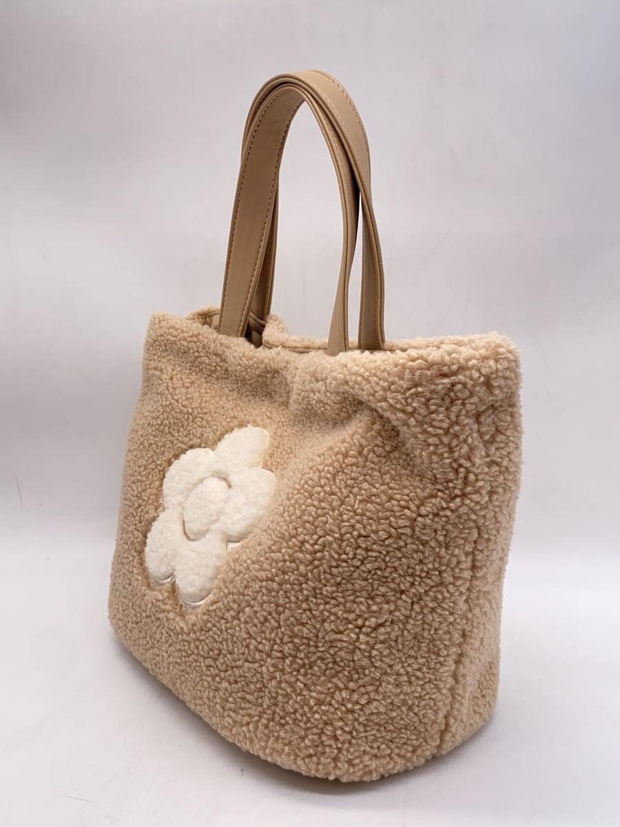 MARY QUANT tote bag -- BEG 225-814074-031-0 Boa reversible 2way 2