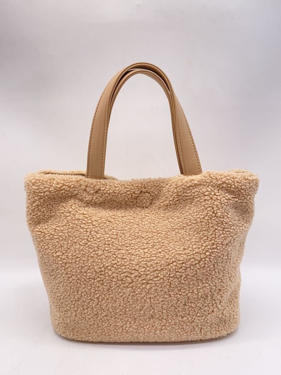 MARY QUANT tote bag -- BEG 225-814074-031-0 Boa reversible 2way 3