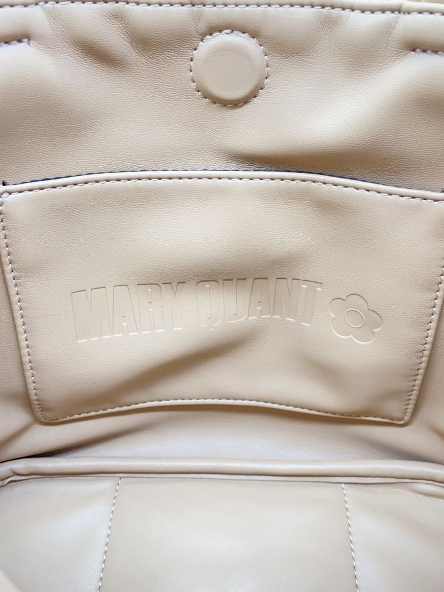 MARY QUANT tote bag -- BEG 225-814074-031-0 Boa reversible 2way 5