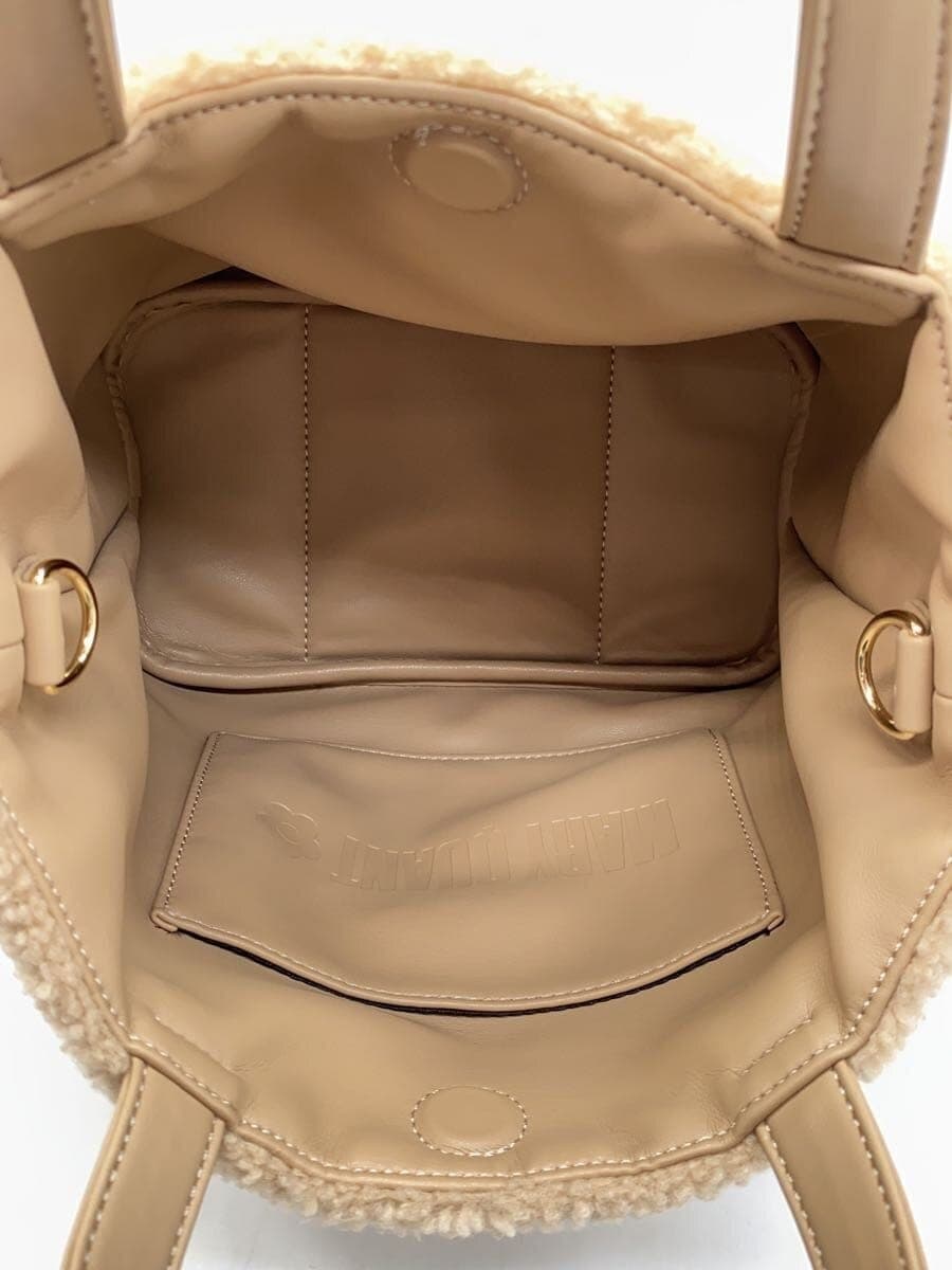 MARY QUANT tote bag -- BEG 225-814074-031-0 Boa reversible 2way 6