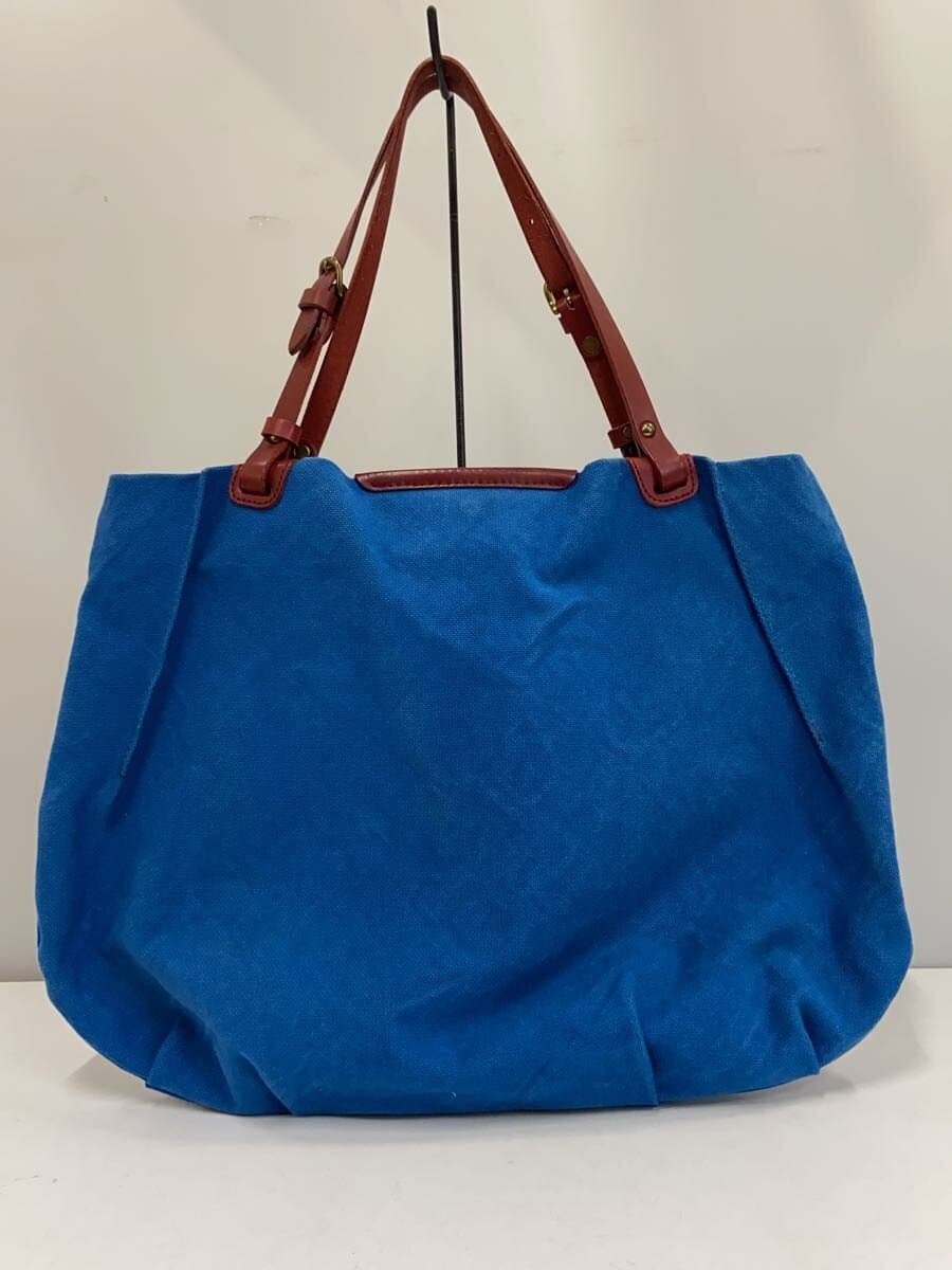 SEAGULL SHIP Tote Bag Cotton BLU Solid 3