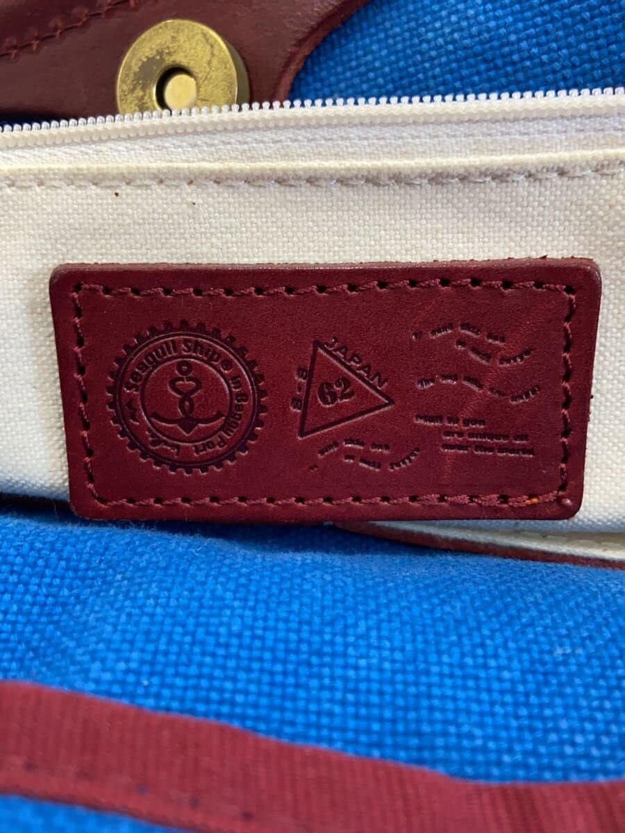 SEAGULL SHIP Tote Bag Cotton BLU Solid 5