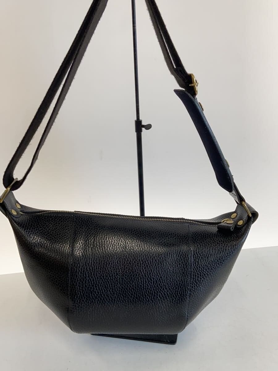 ART BROWN shoulder bag leather BLK 3