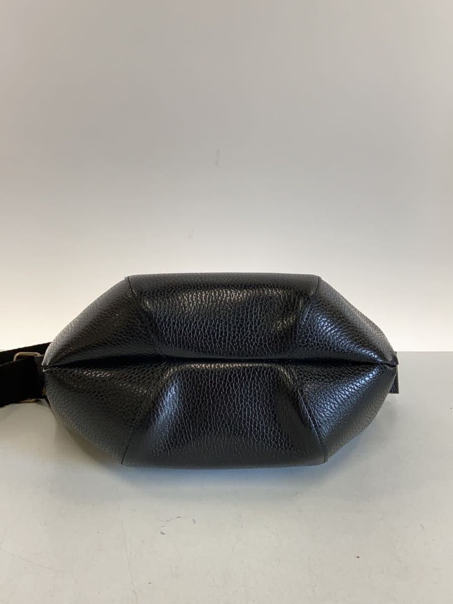 ART BROWN shoulder bag leather BLK 4