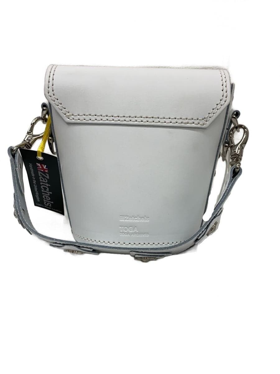 TOGA x Zatchels Barrel Bag Handbag Leather WHT Solid 3