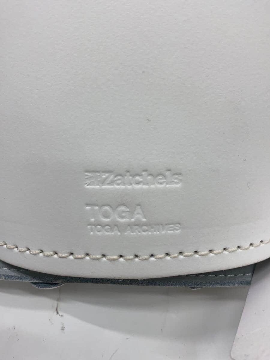 TOGA x Zatchels Barrel Bag Handbag Leather WHT Solid 5