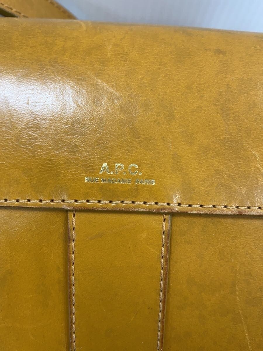 A.P.C.SAC JUNE Shoulder Bag Leather BRW Solid 5