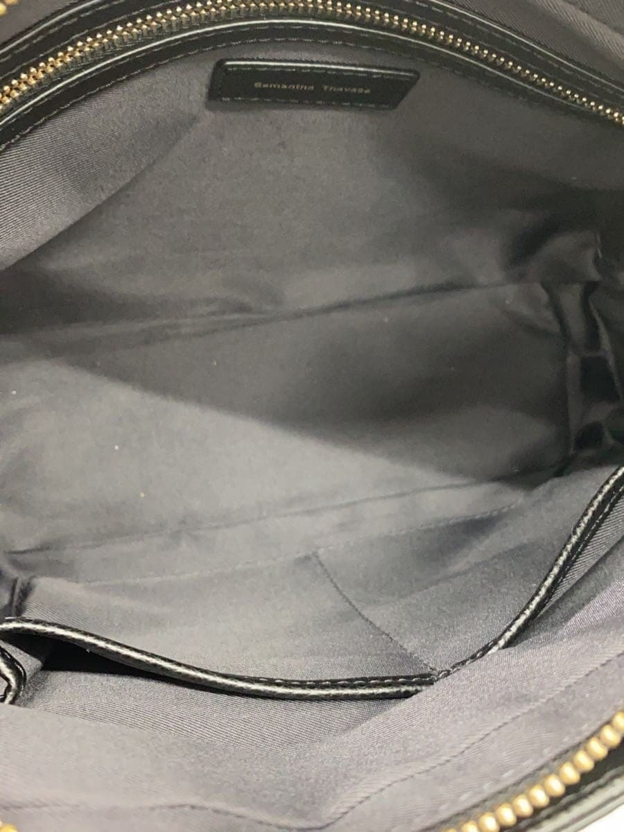 Samantha Thavasa Handbag Canvas BLK All Over Pattern ST Jacquard 6