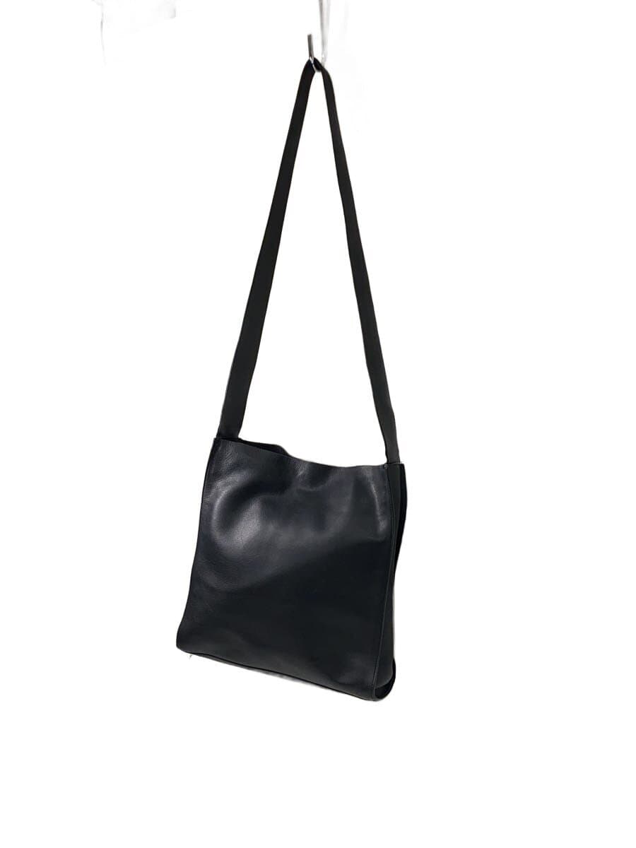 MARGARET HOWELL Shoulder Bag Cowhide BLK Made in Japan 2