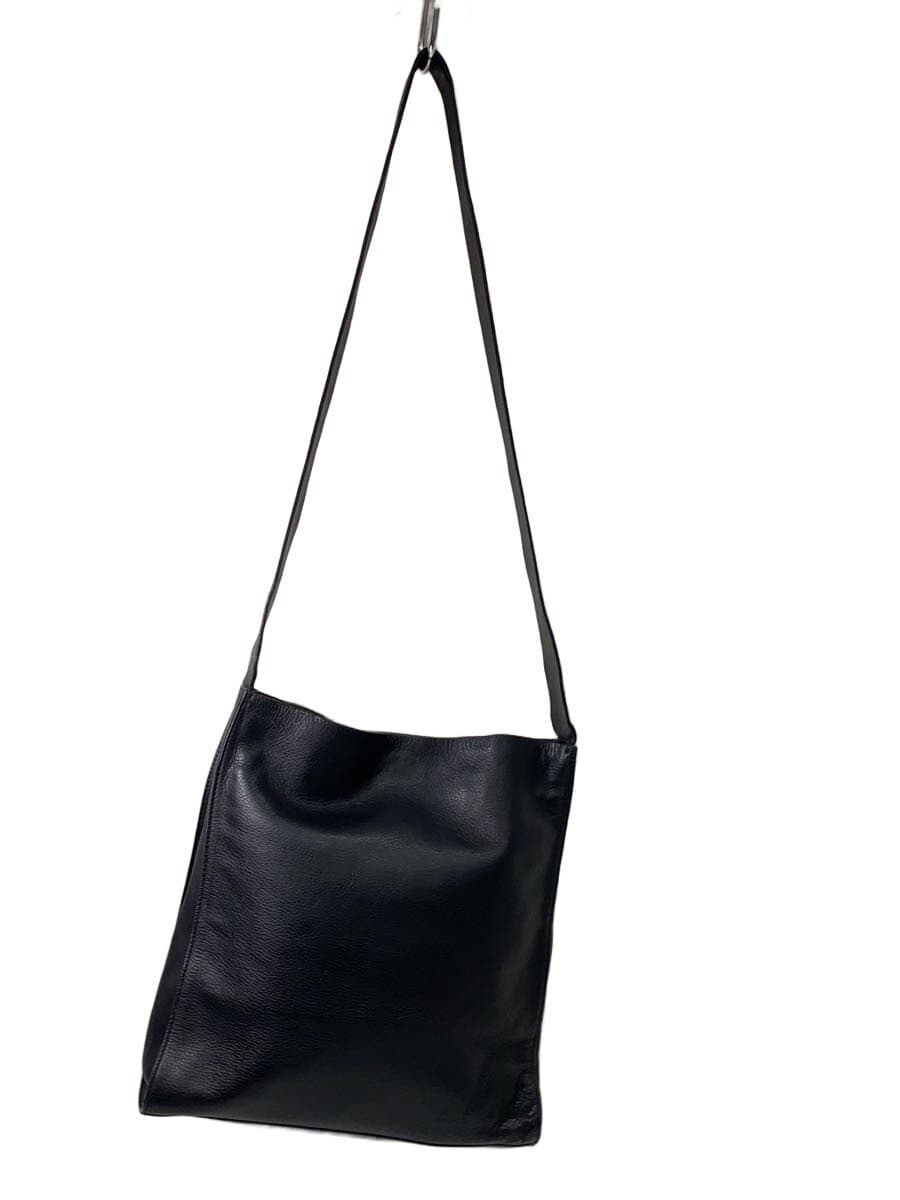 MARGARET HOWELL Shoulder Bag Cowhide BLK Made in Japan 3