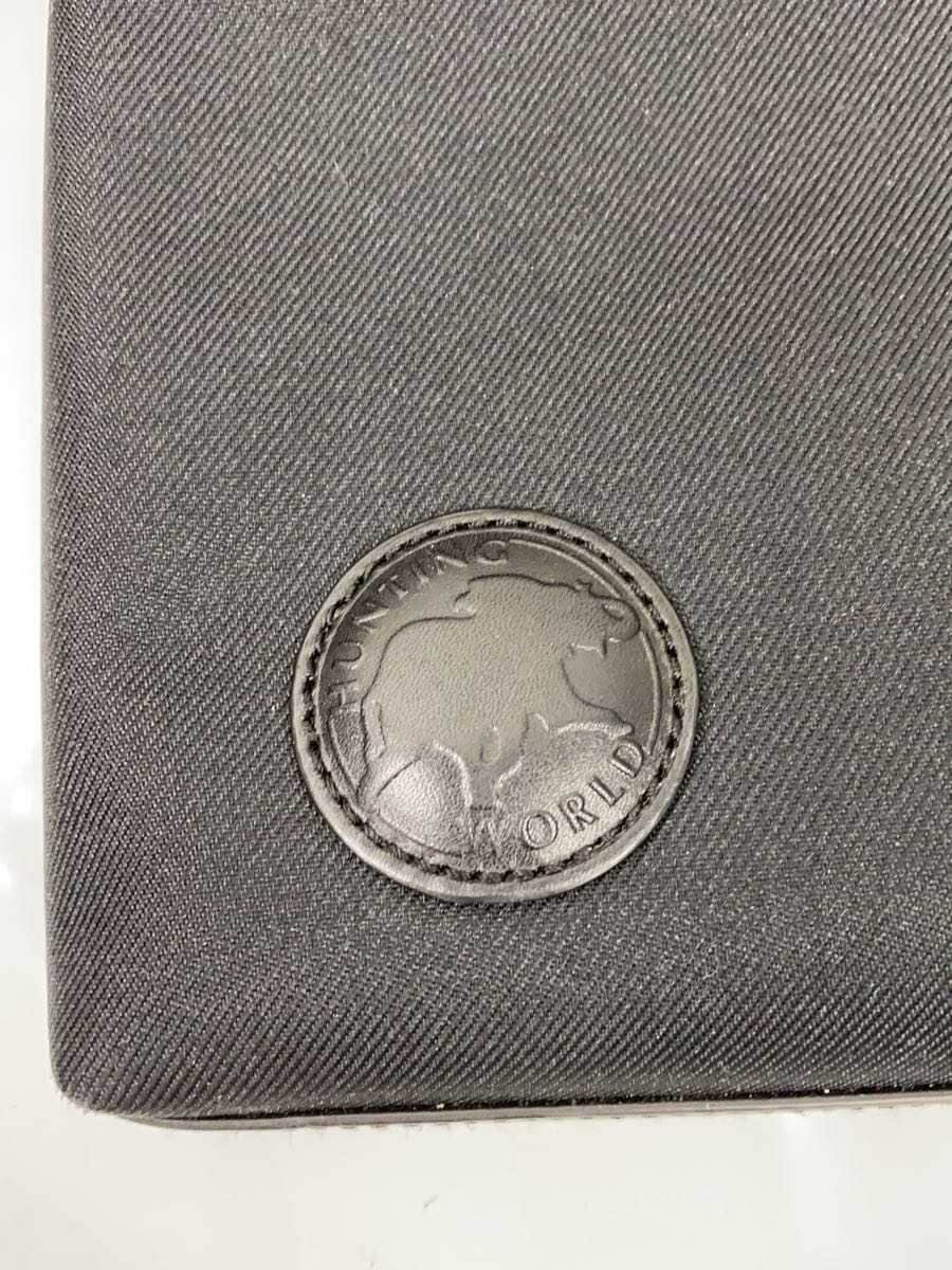 HUNTING WORLD Shoulder Bag Canvas BLK Solid R9684F 5