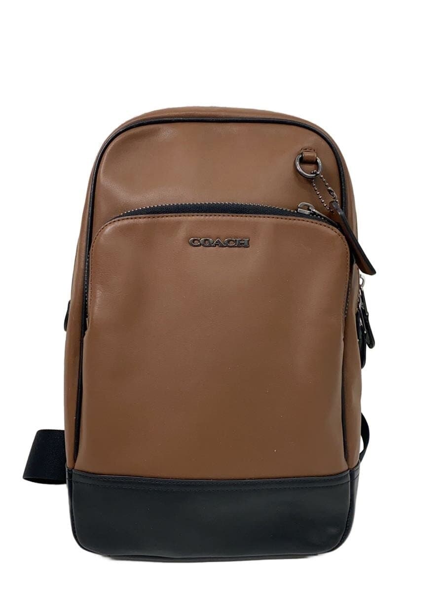 COACH Graham Pack Shoulder Bag BRW Solid C2931