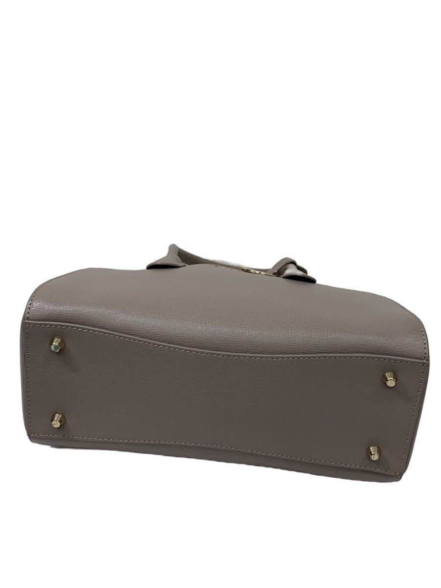 FURLA Handbag PVC BEG Solid 4