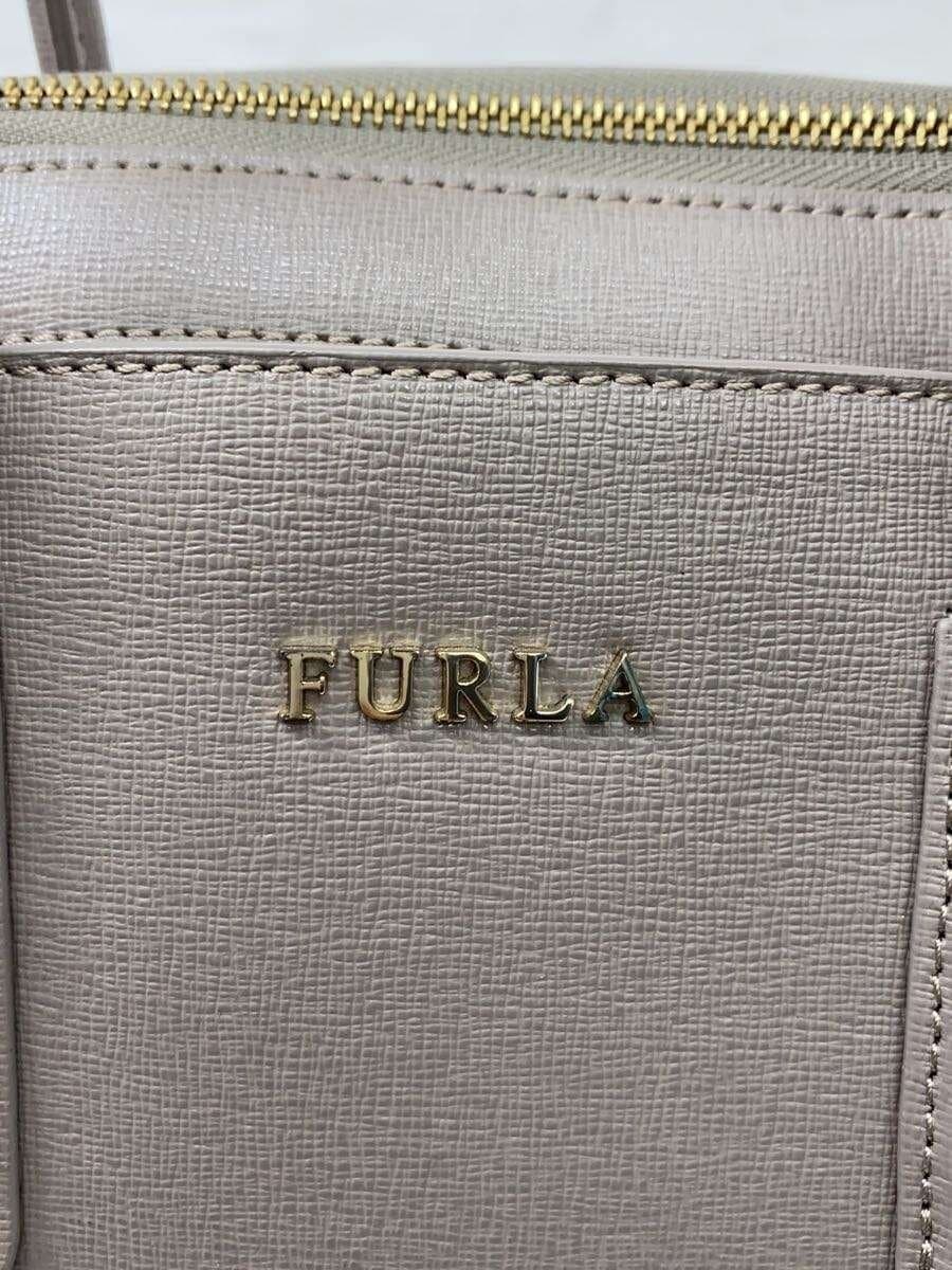 FURLA Handbag PVC BEG Solid 5