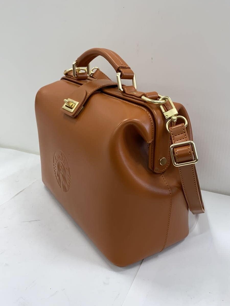 Starbucks Handbag Leather BRW Solid My Customize Journey 2-Way 2