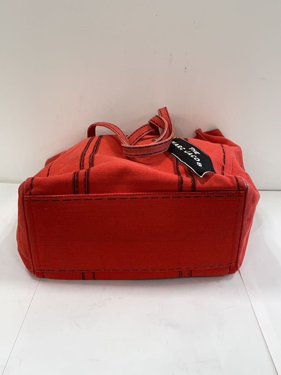 THE MARC JACOBS Tote Bag Canvas RED The Trompe L’Oeli Tag 4