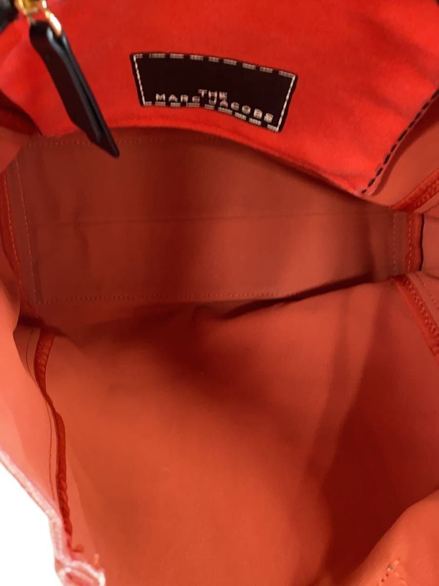 THE MARC JACOBS Tote Bag Canvas RED The Trompe L’Oeli Tag 6