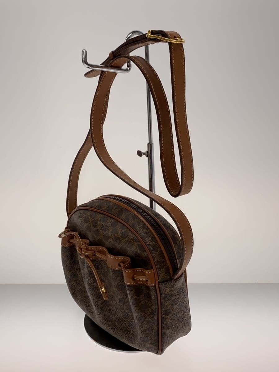 CELINE Shoulder Bag BRW All Over Pattern Macadam 2