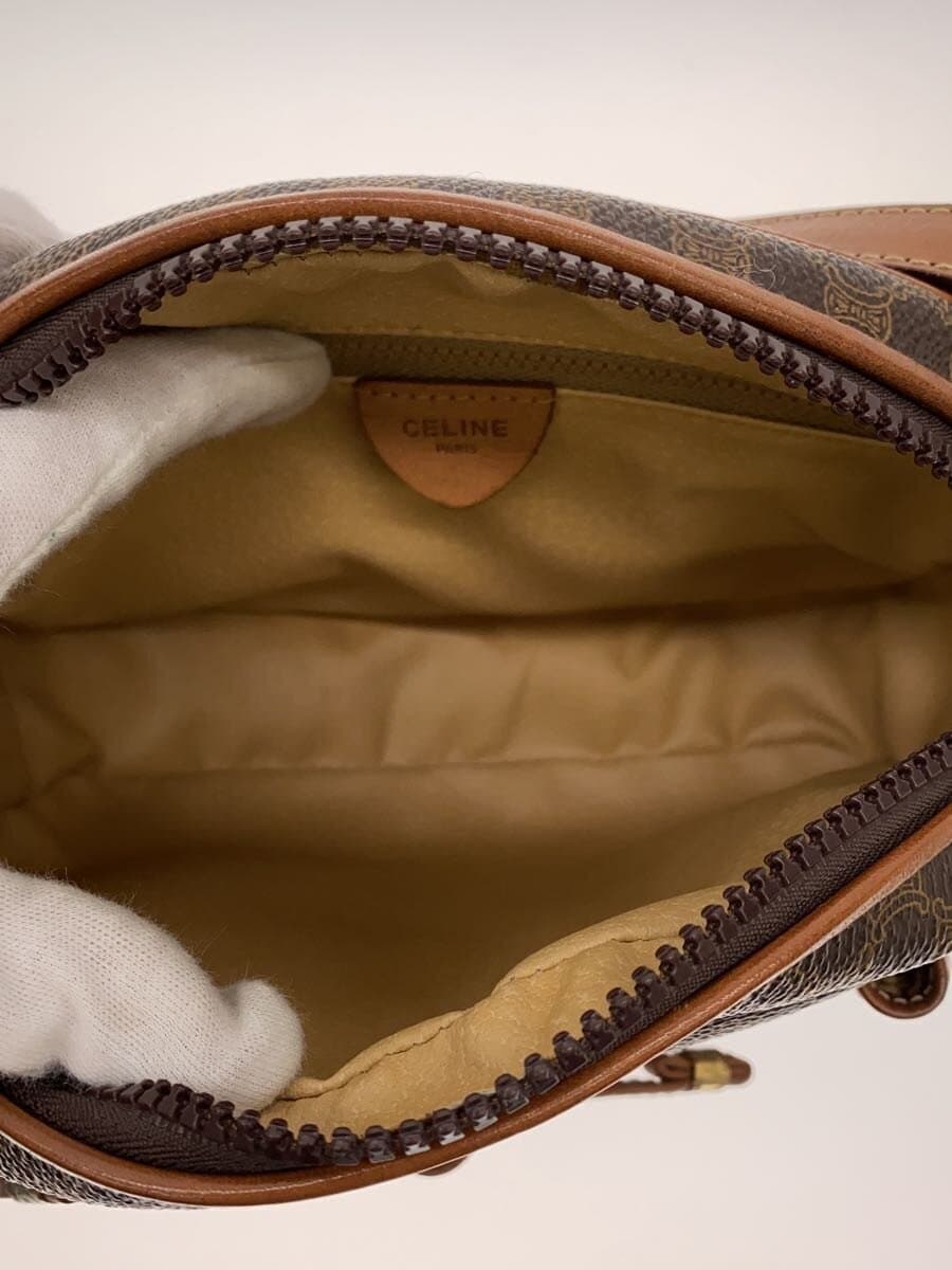 CELINE Shoulder Bag BRW All Over Pattern Macadam 6