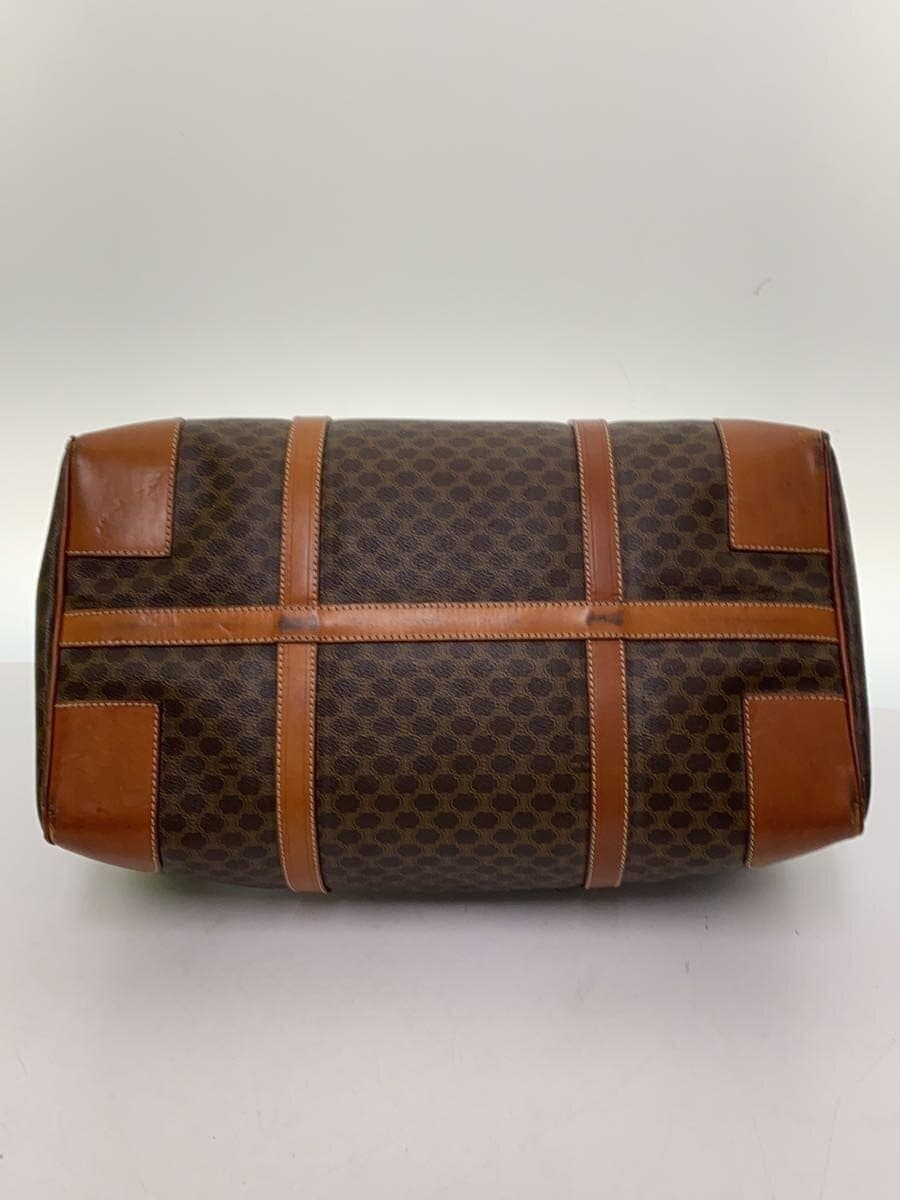 CELINE Boston Bag Leather BRW All Over Pattern 4