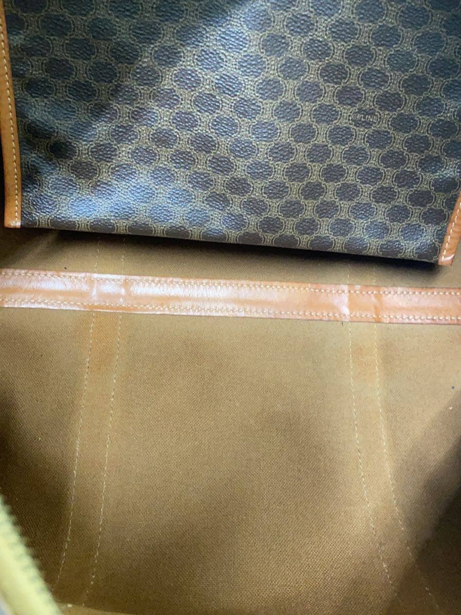 CELINE Boston Bag Leather BRW All Over Pattern 6