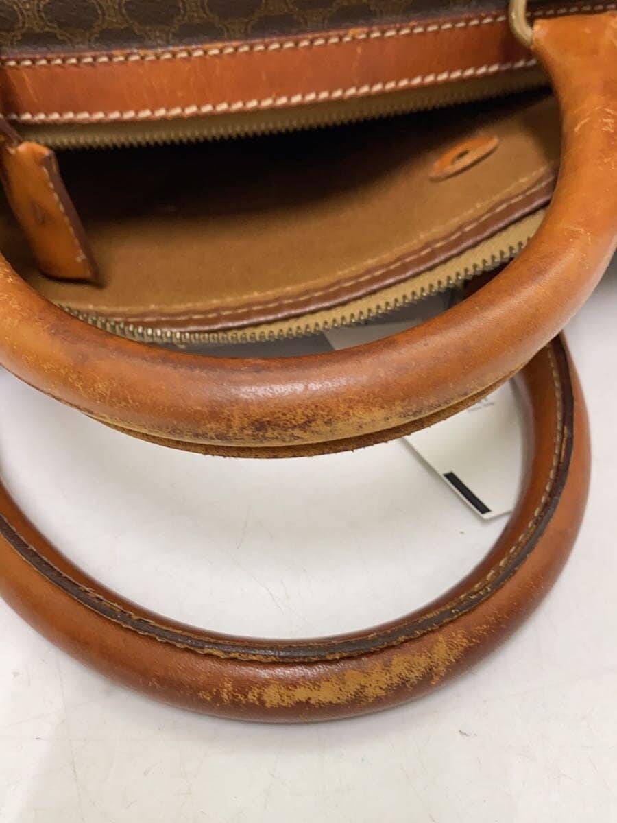 CELINE Boston Bag Leather BRW All Over Pattern 8