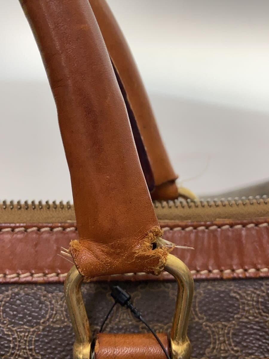 CELINE Boston Bag Leather BRW All Over Pattern 9