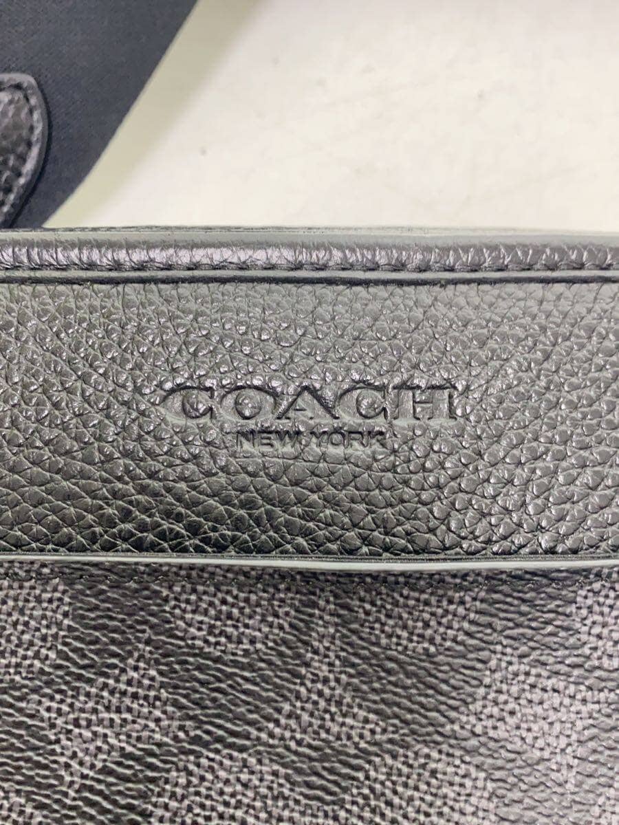 COACH Shoulder Bag Leather Black CW388 5