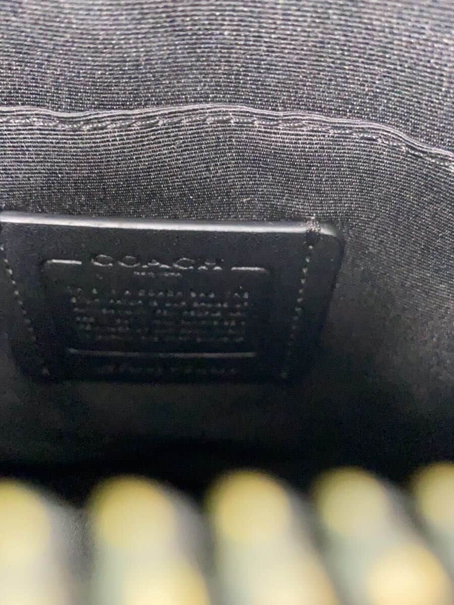 COACH Shoulder Bag Leather Black CW388 6