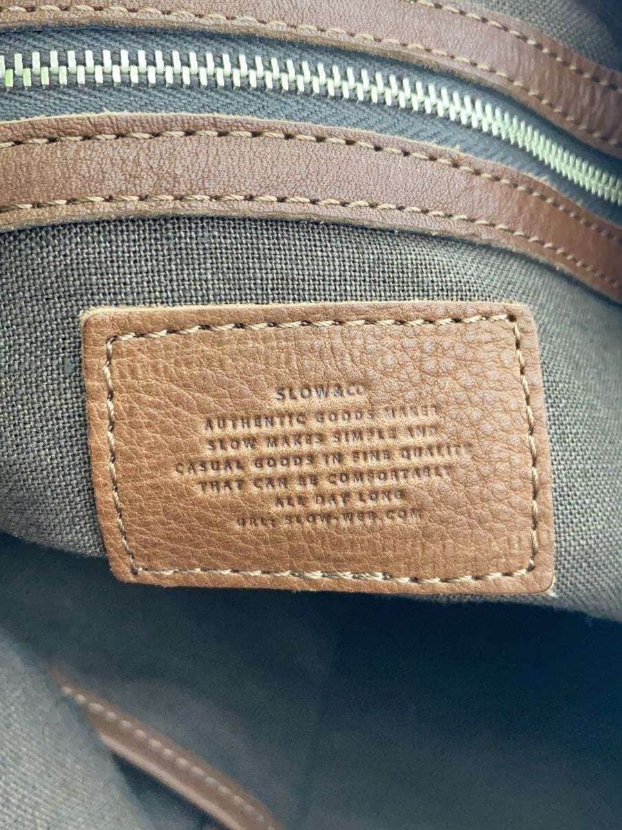 SLOW&CO Shoulder Bag Leather BRW Plain 5